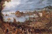 Jan Brueghel The Elder Great Fish-Market oil